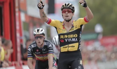 Primoz Roglic le dio una nueva victoria al Jumbo Visma. 