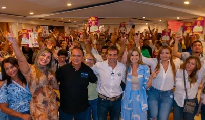 Acto de adhesión de Carlos Rojano, aspirante a la Asamblea del Atlántico por el Centro Democrático, al candidato a la Gobernación Alfredo Varela.