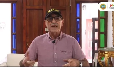 El alcalde William Dau en el video que envió para denunciar la clonación de su voz