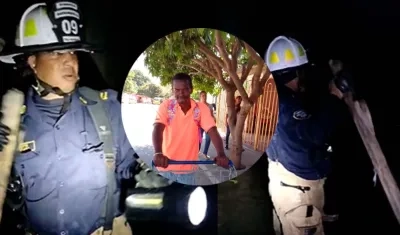 Los Bomberos de Barranquilla buscaban anoche a William Herrera. El operativo se reanuda este lunes