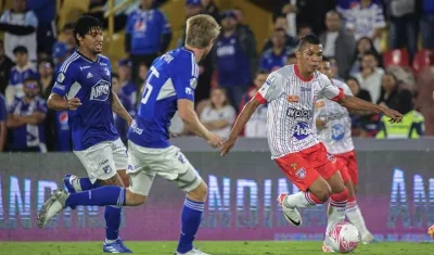 Fabián Cantillo le dio el empate al Unión Magdalena, en el minuto 41 del segundo tiempo.