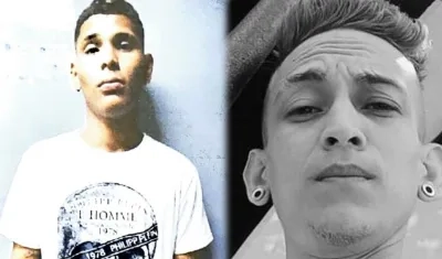 Nervin Florido Sánchez, el mototaxista asesinado; y Jesús David Salcedo, el presunto asesino.