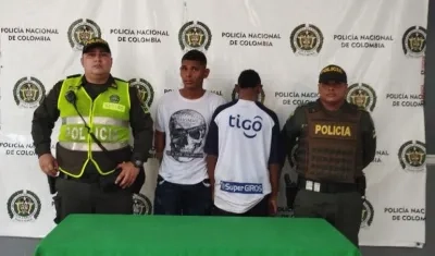 Los dos detenidos por el crimen en 7 de Abril.
