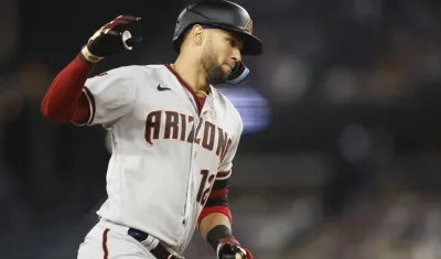 Lourdes Gurriel pegó un jonrón solitario en la sexta entrada para Arizona. 