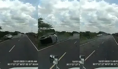 Accidente en La Guajira. 