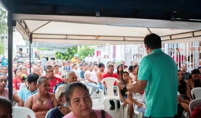 Candidato Alfredo Varela en Usiacurí.