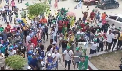 Alrededores del sitio de los escrutinios en Ciénaga