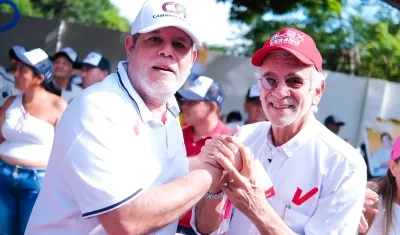 Senador Antonio Zabaraín y Eduardo Verano, candidato a la Gobernación del Atlántico.