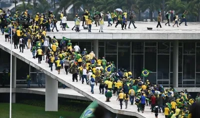 Imagen del ataque en Brasilia.