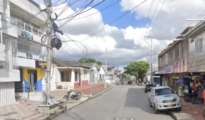 Lugar donde ocurrió el crimen. 