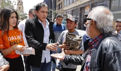 El candidato a la Alcaldía de Bogotá, Gustavo Bolívar.