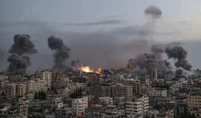 Imagen de los bombardeos en Gaza.