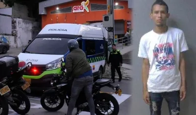 César Junior Navarro Jiménez, presunto coautor del doble homicidio.