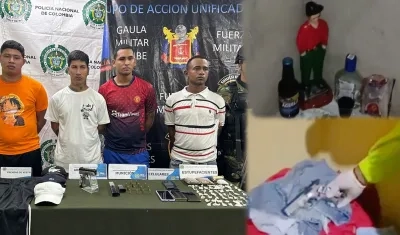 Capturados en el barrio El Bosque de Barranquilla.