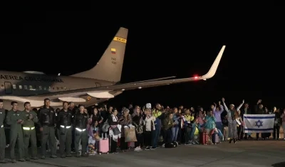 Los colombianos repatriados.