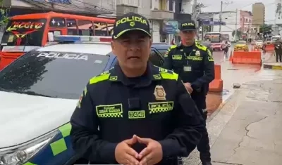 Coronel César Sarabia, Subcomandante de la Policía Metropolitana de Barranquilla.