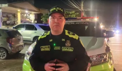 El coronel Dave Figueroa, comandante operativo Policía Metropolitana de Barranquilla.