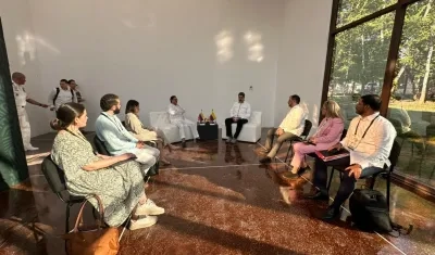 Los presidentes Gustavo Petro y Nicolás Maduro presiden un diálogo en el marco de la Cumbre migratoria.