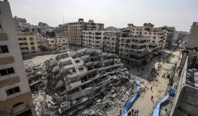 La destrucción en Gaza.