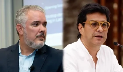 Iván Duque y Danilo Rueda.