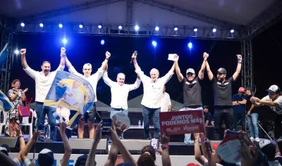 La concentración política de apoyo a Eduardo Verano el martes en la Plaza de la Paz