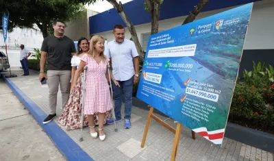 Elsa Noguera, Gobernadora del Atlántico en Santo Tomás.