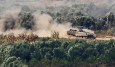 Enfrentamientos en el norte de Gaza. 