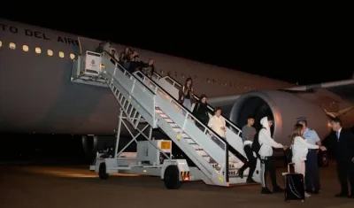 Uno de los aviones que ayudó a la evacuación de ciudadanos en Israel. 