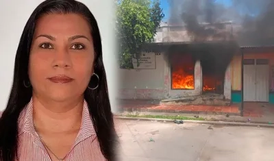 La sede de la Registraduría en el municipio de Gamarra.