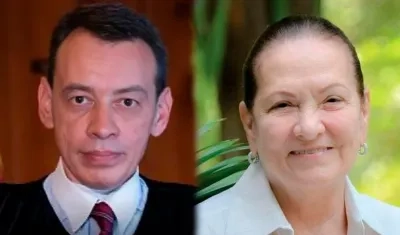 Magistrado Francisco Farfán y Cielo Gnecco.