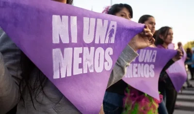 Protesta contra el feminicidio. 