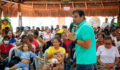 Candidato a la Gobernación del Atlántico, Alfredo Varela en Sabanalarga.