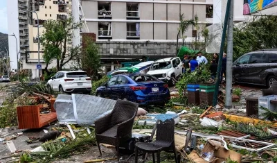 Daños que dejó el paso del huracán Otis en el estado de Guerrero, México.