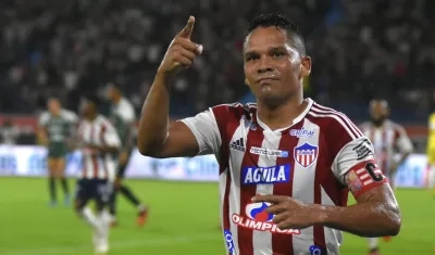 Carlos Bacca completó ocho goles con Junior en la Liga.