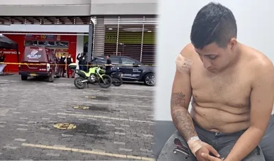 Lugar de los hechos y Jesús Alberto Montes De Oca, el capturado.