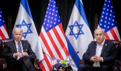 Joe Biden y Benjamin Netanyahu.