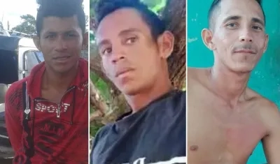 Las víctimas mortales de la masacre. 