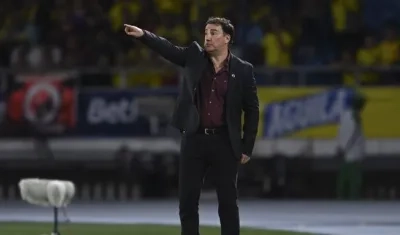 El técnico de la Selección Colombia, Néstor Lorenzo.