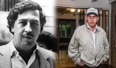 Pablo Emilio Escobar Gaviria y su hermano Roberto, cabecillas del Cartel de Medellín.