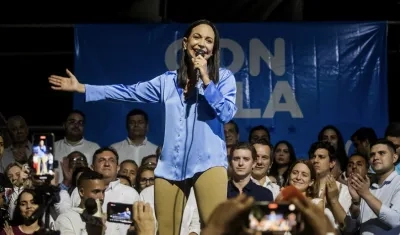 La exdiputada María Corina Machado.