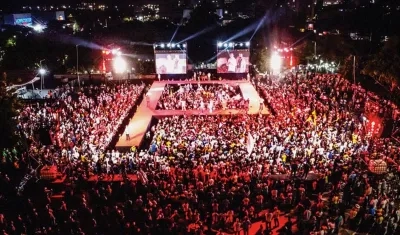 Manifestación de la "P" en Barranquilla.