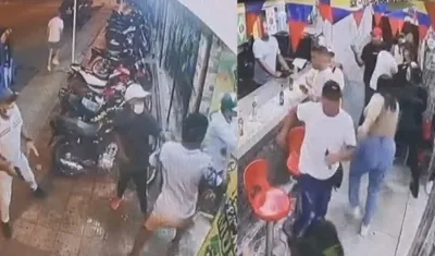 Imágenes del ataque a bala.