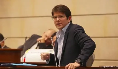 Senador del Centro Democrático Miguel Uribe Turbay, uno de los organizadores de la marcha.