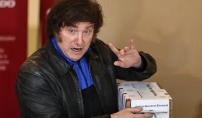 El candidato ultraderechista a la presidencia de Argentina, Javier Milei.