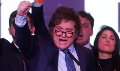 El candidato a la presidencia de Argentina, Javier Milei.