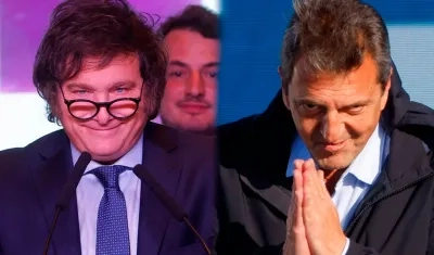 Javier Milei y Sergio Massa.