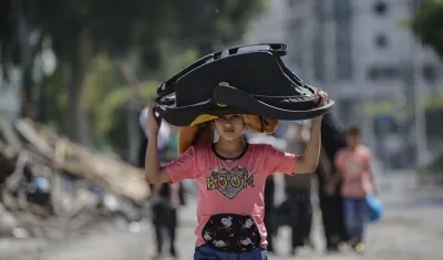 Imagen de una niña en Gaza.