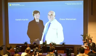  Katalin Karikó y Drew Weissman.