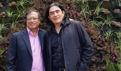 Gustavo Petro y Gustavo Bolívar.
