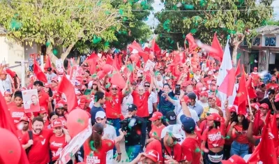 Uno de los cierres de campaña donde estuvo Eduardo Verano.